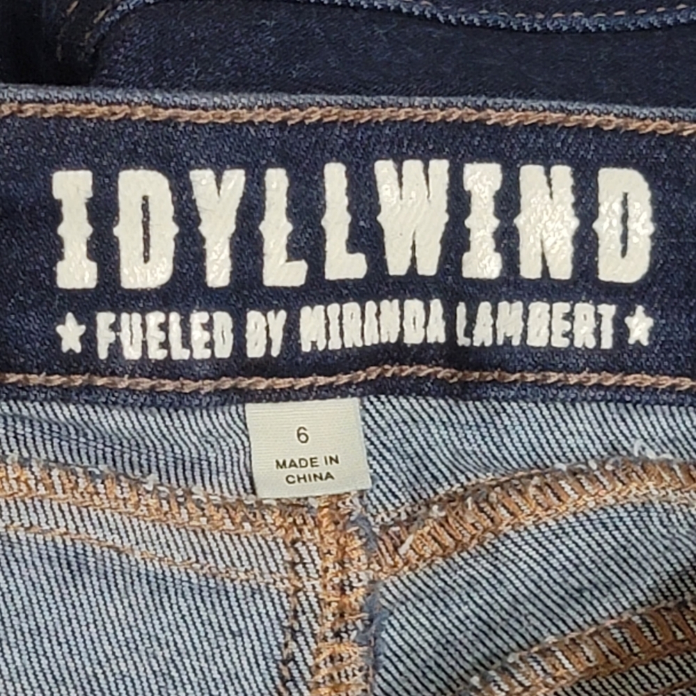 Idyllwind Dark Blue Flare Jeans - Picture 7 of 9